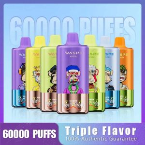 waspe Triple Flavor vape 60000 PUFFS 3 in 1 disposable vape