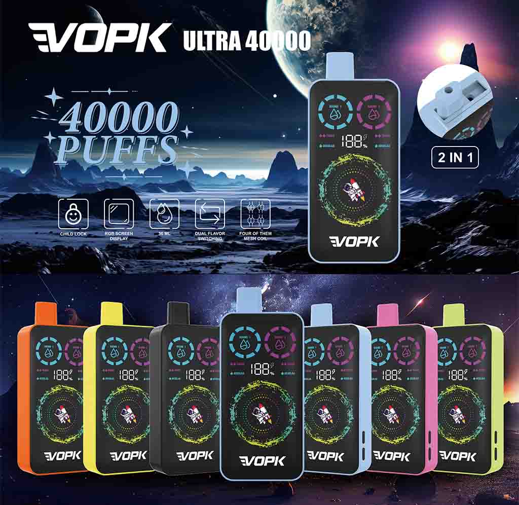 VOPK ULTRA 40000 Puff Duplo Sabor Vape Descartável VOPK ULTRA 40000 Puff Duplo Sabor Vape Descartável
