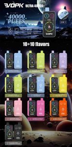 VOPK ULTRA 40000 Puffs Duplo Sabor Vape Descartável VOPK ULTRA 40000 Puffs Duplo Sabor Vape Descartável