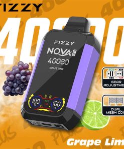 Fizzy 40K puff Nova Plus Dual Mesh Disposable Vape Whosesale grape lime