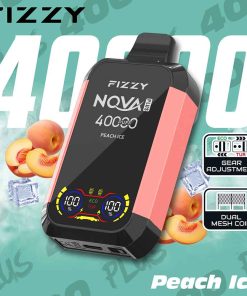Fizzy 40K puff Nova Plus Dual Mesh Disposable Vape Whosesale peach ice