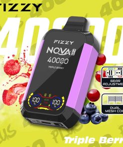 Fizzy 40K puff Nova Plus Dual Mesh Disposable Vape Whosesale triple berry