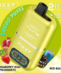 Fizzy Twins 50K Puffs Dual Flavors Disposable Vape Wholesale strawberry kiwi