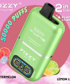 Fizzy Twins 50K Puffs Dual Flavors Disposable Vape Wholesale watermelon ice