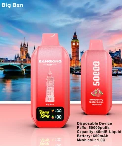 Bang King City Vape 50000 Puffs HD Display Disposable Vape 10