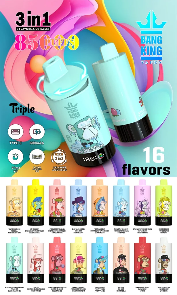 Bang King Triple 85000K Puffs Vape Desechable Bang King Triple 85000K Puffs Vape Desechable