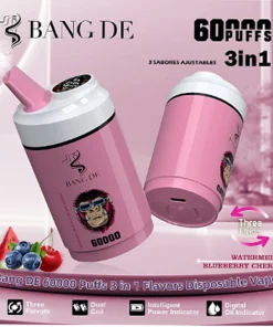 Bang De 60000 Puffs 3 en 1 Vape jetable 60ml 1